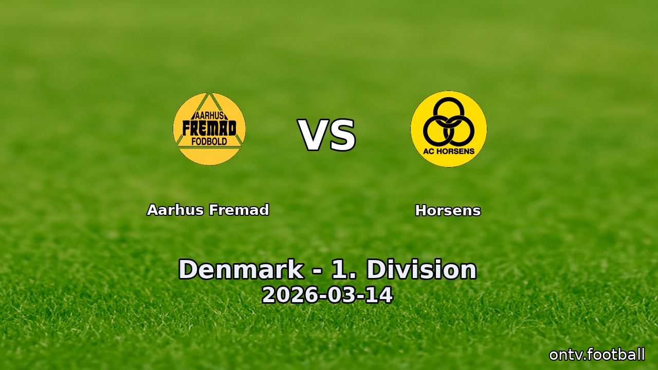 Aarhus Fremad vs Horsens