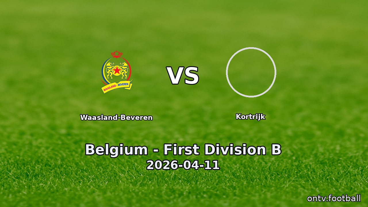 Waasland-Beveren vs Kortrijk