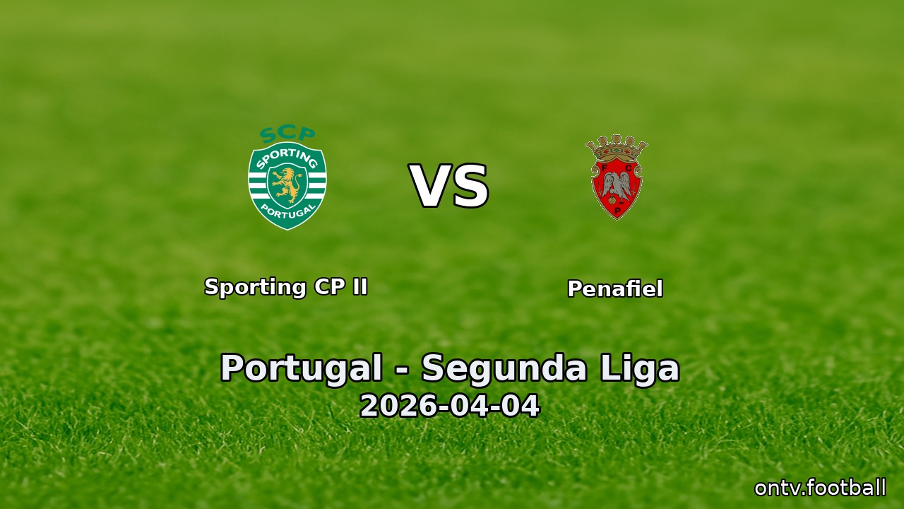 Sporting CP II vs Penafiel