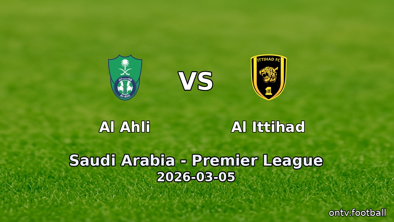 Al Ahli vs Al Ittihad