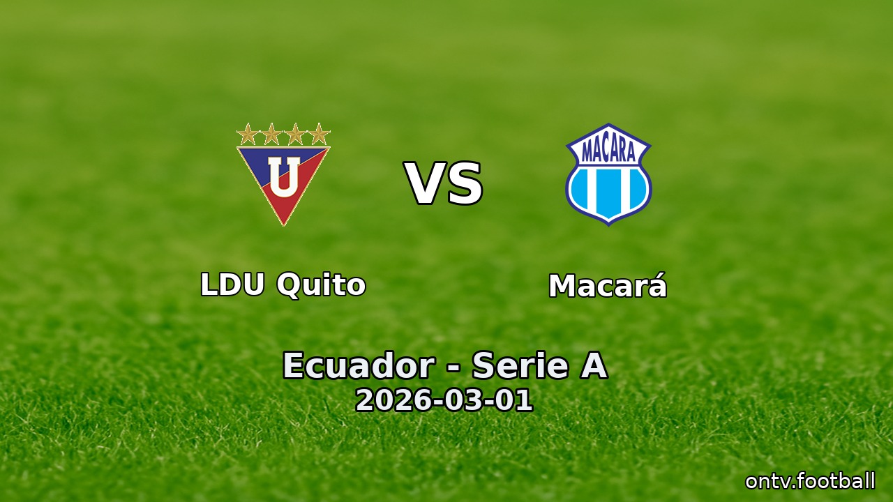 LDU Quito vs Macará