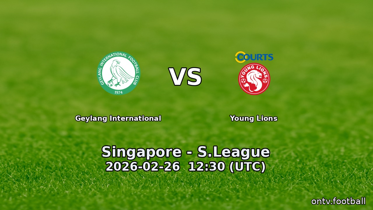 Geylang International vs Young Lions