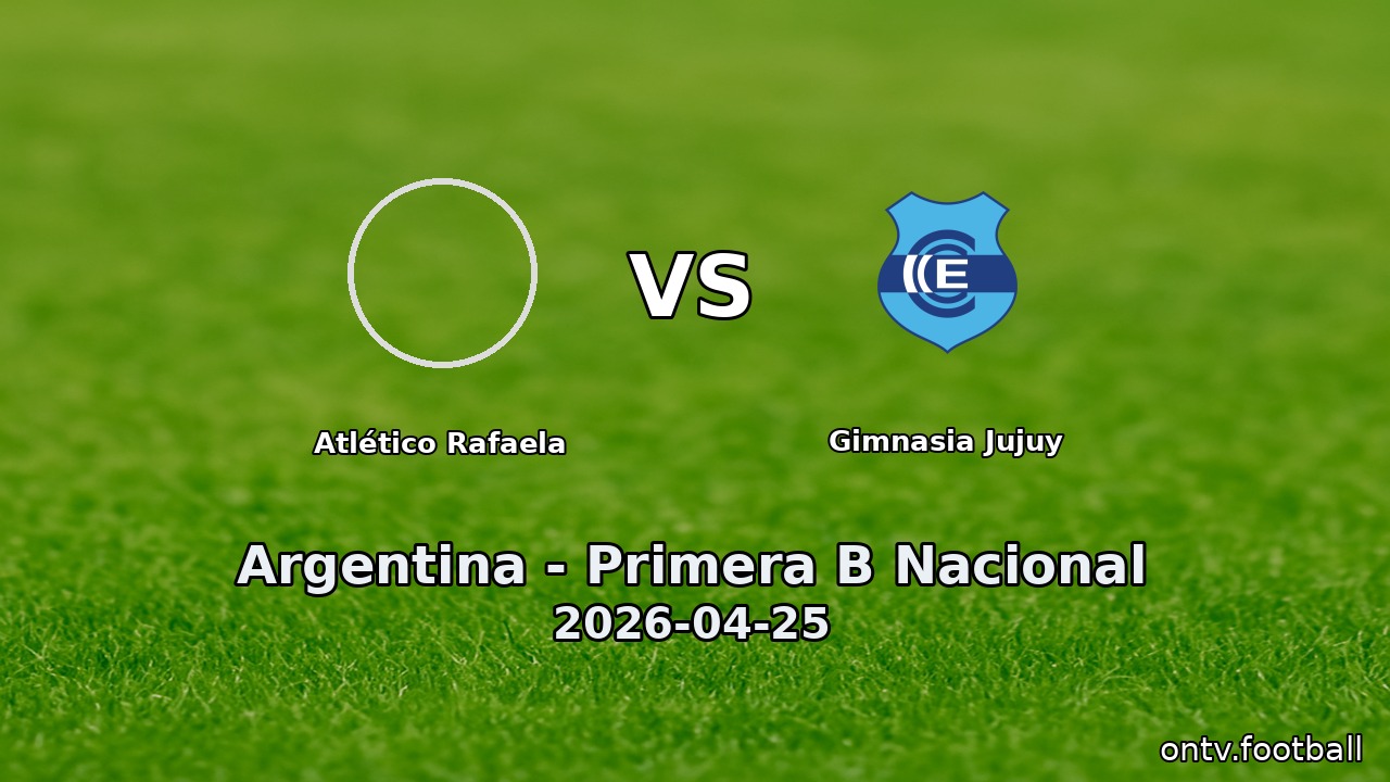 Atlético Rafaela vs Gimnasia Jujuy