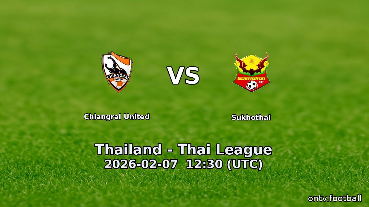 Chiangrai United vs Sukhothai