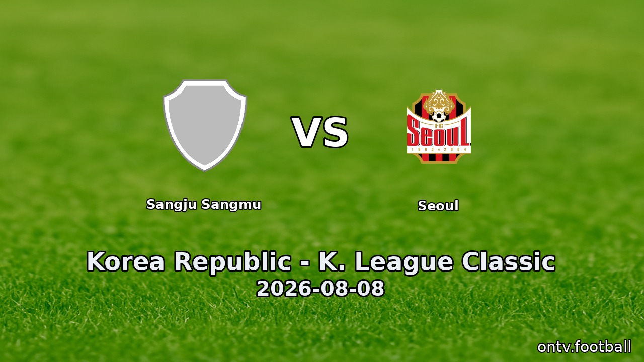 Sangju Sangmu vs Seoul