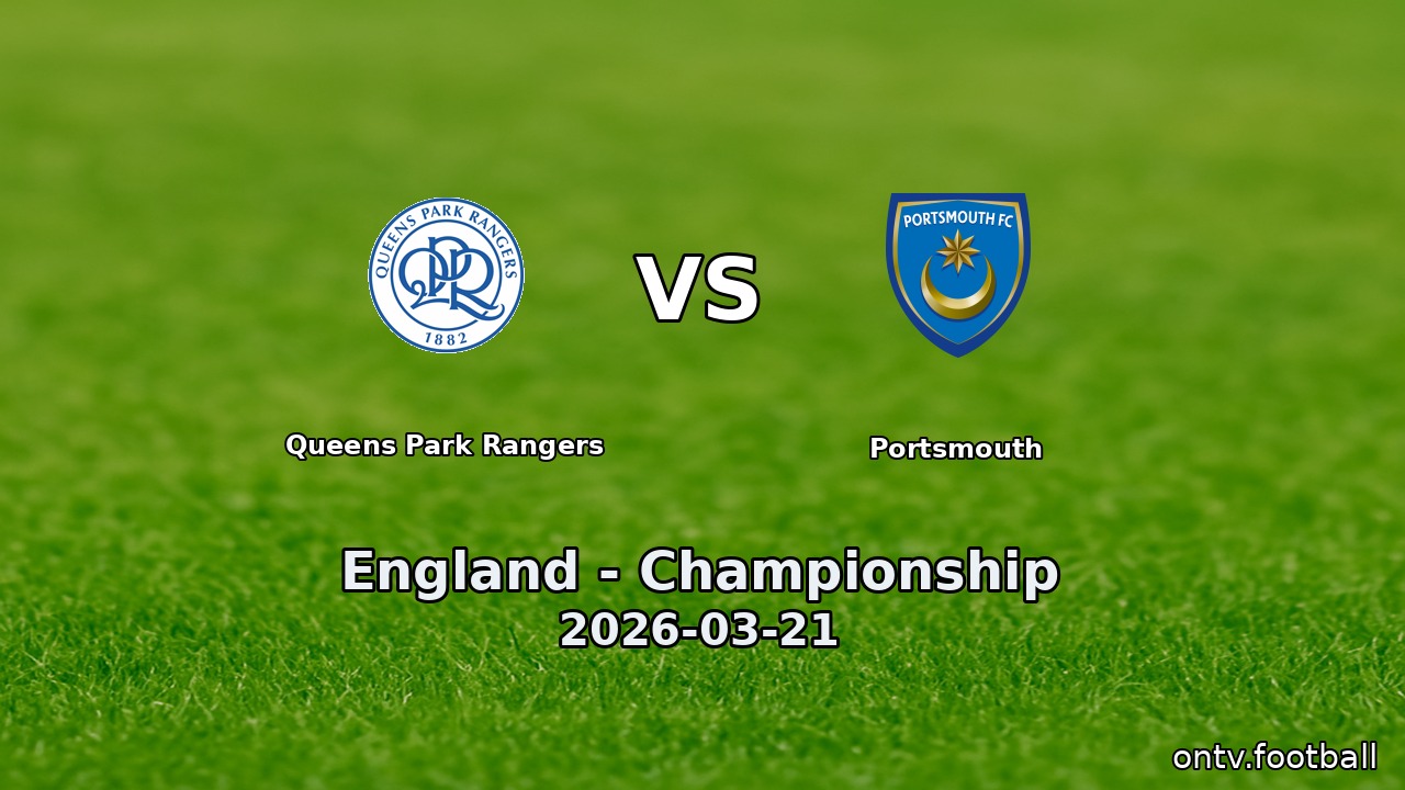 Queens Park Rangers vs Portsmouth