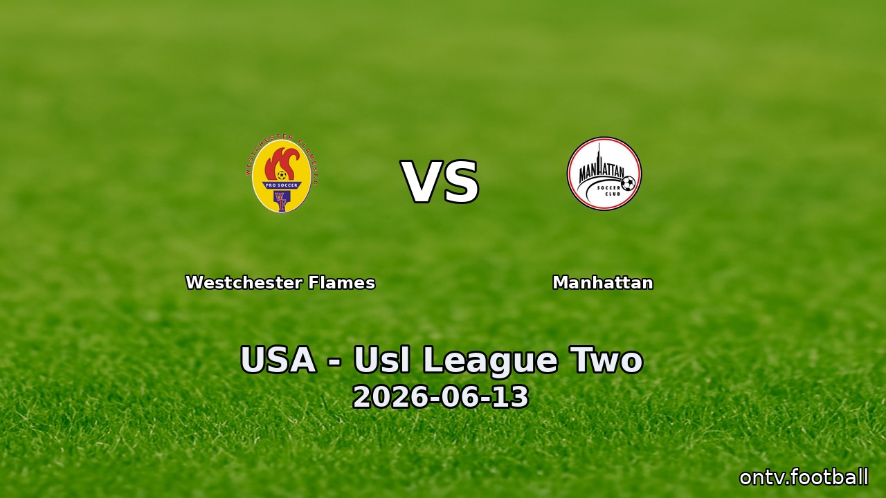 Westchester Flames vs Manhattan