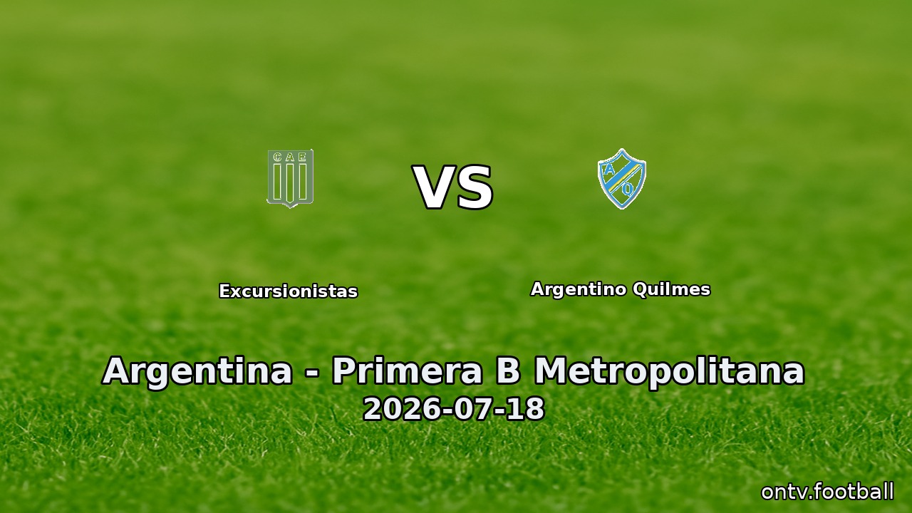Excursionistas vs Argentino Quilmes