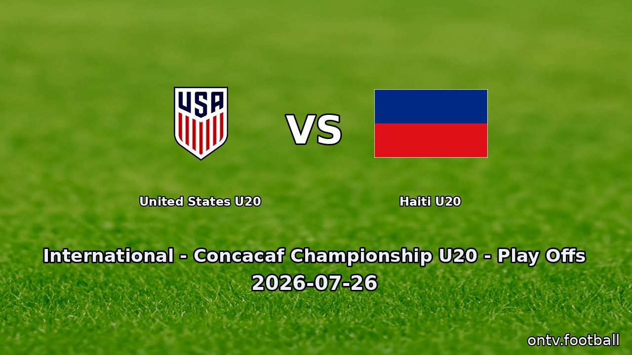 United States U20 vs Haiti U20