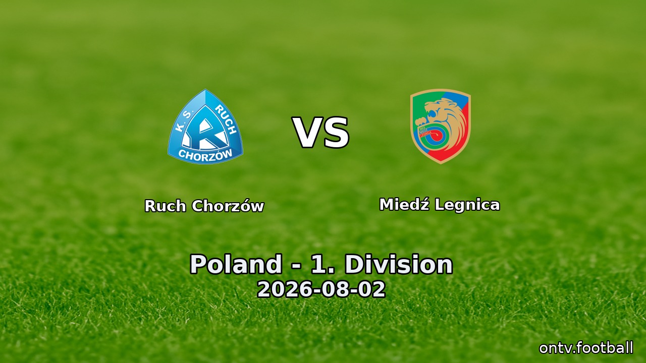 Ruch Chorzów vs Miedź Legnica