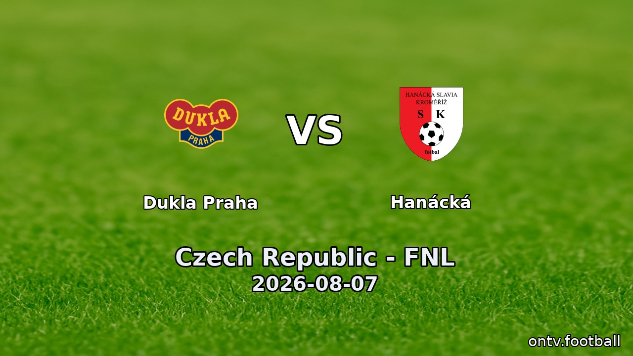 Dukla Praha vs Hanácká