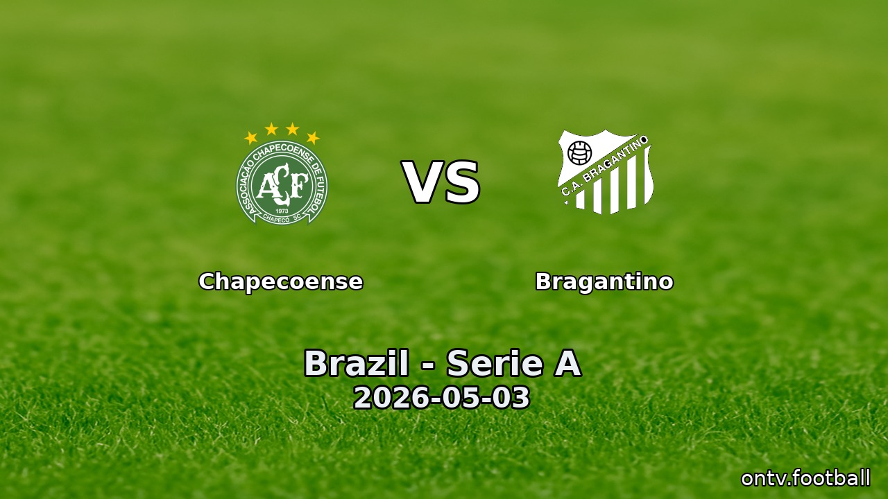Chapecoense vs Bragantino