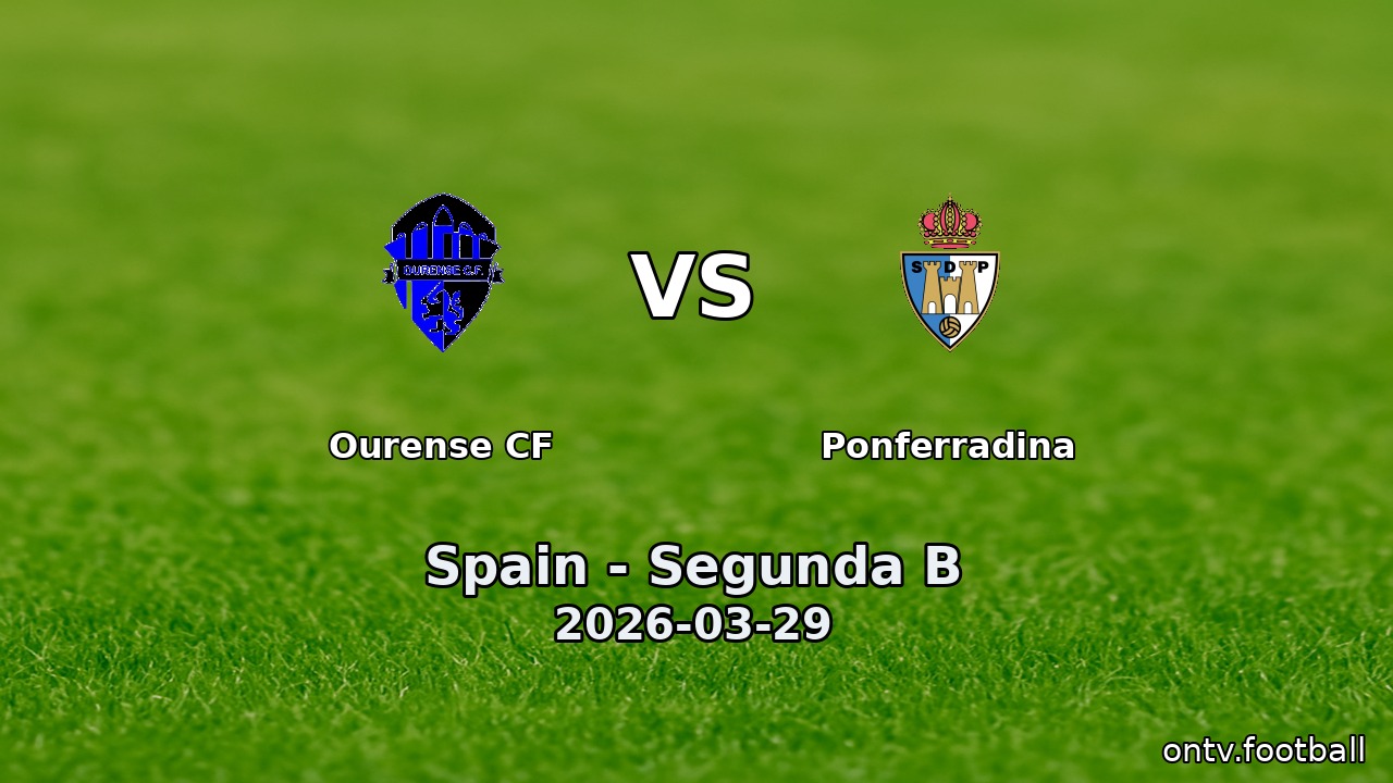 Ourense CF vs Ponferradina