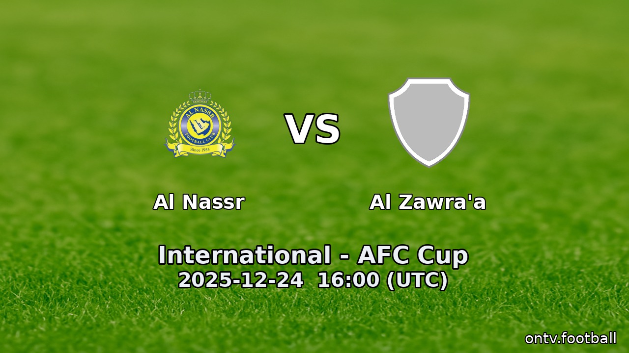 Al Nassr vs Al Zawra'a