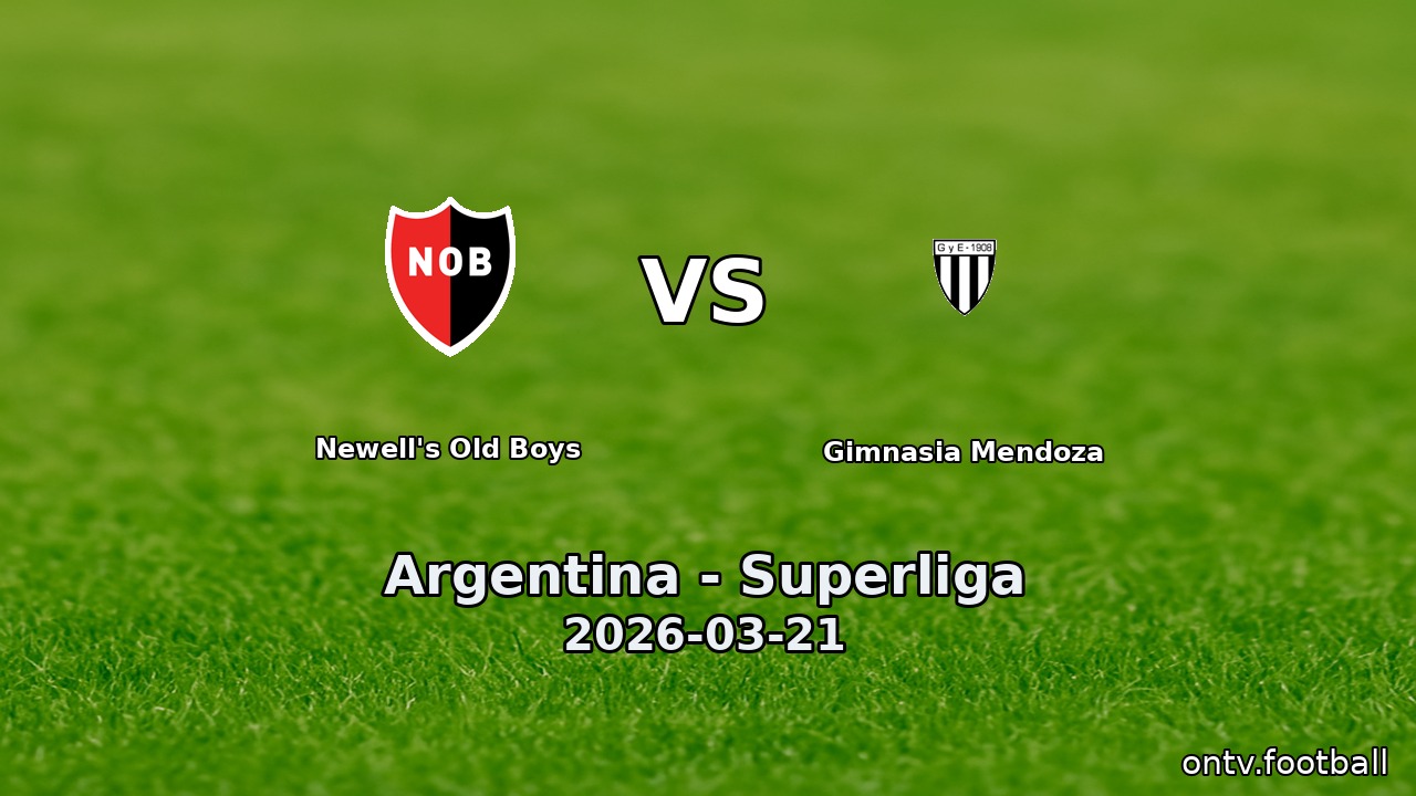 Newell's Old Boys vs Gimnasia Mendoza
