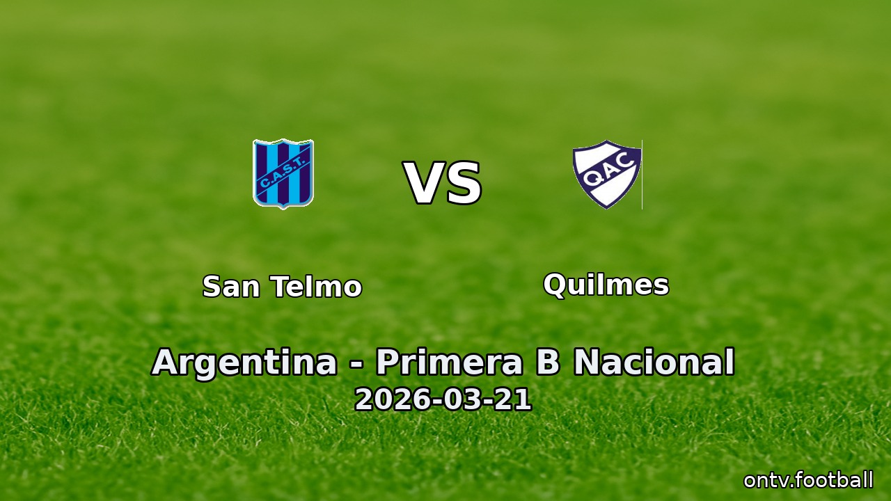 San Telmo vs Quilmes