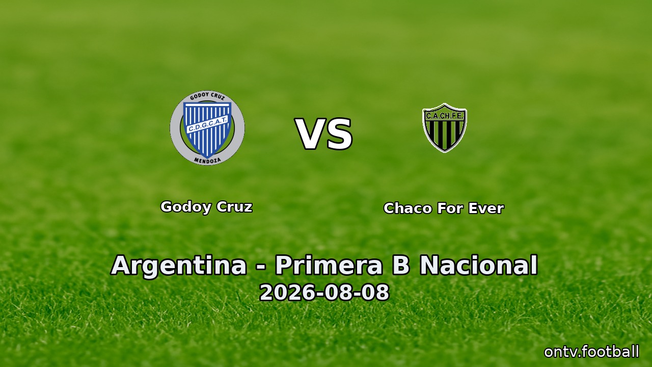Godoy Cruz vs Chaco For Ever
