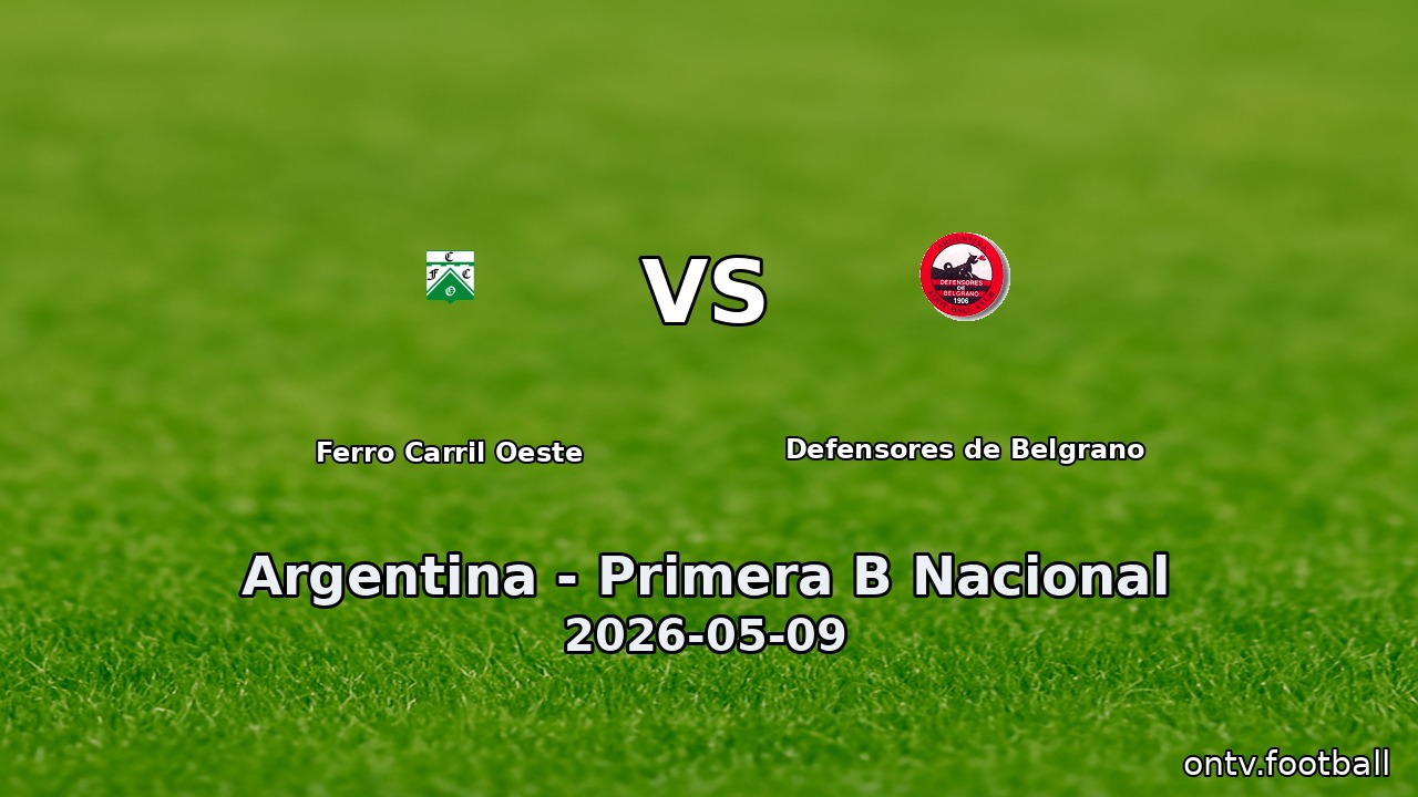 Ferro Carril Oeste vs Defensores de Belgrano