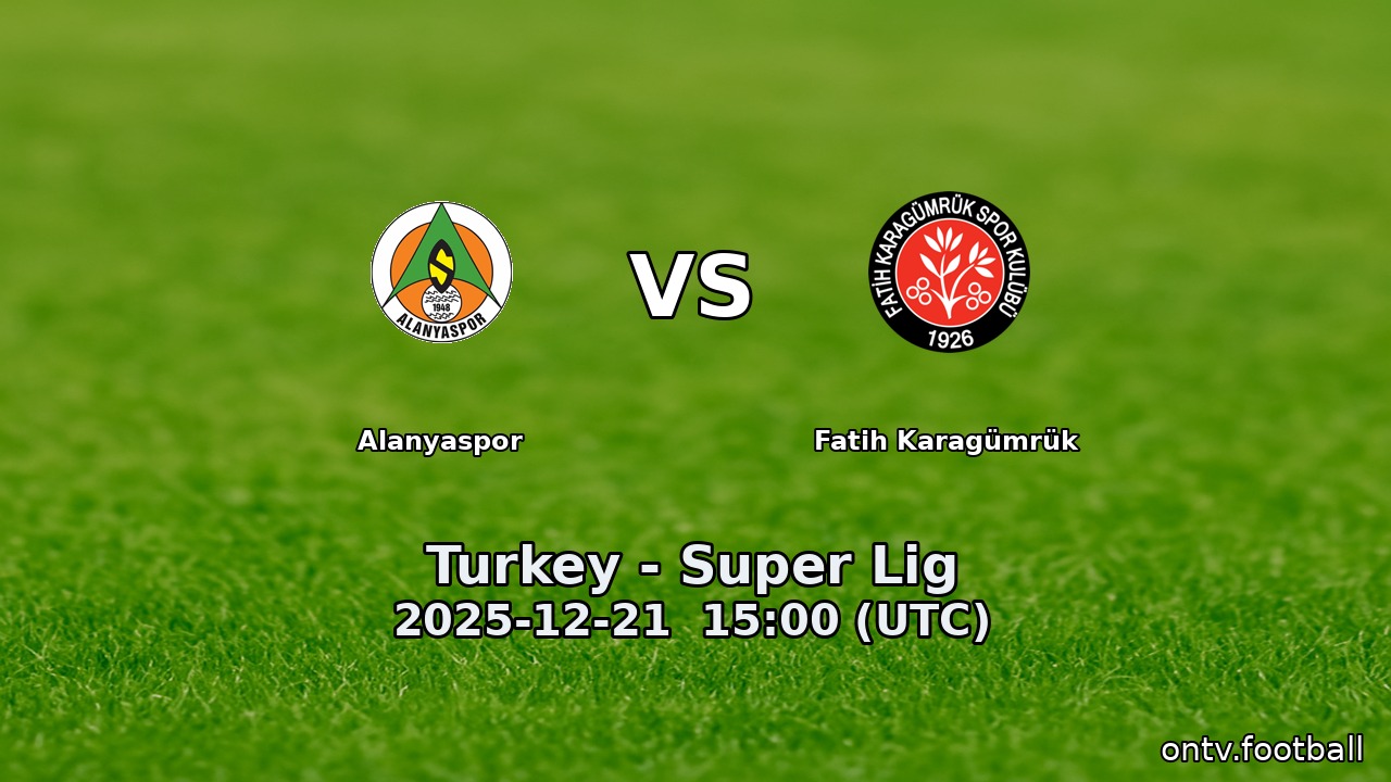 Alanyaspor vs Fatih Karagümrük