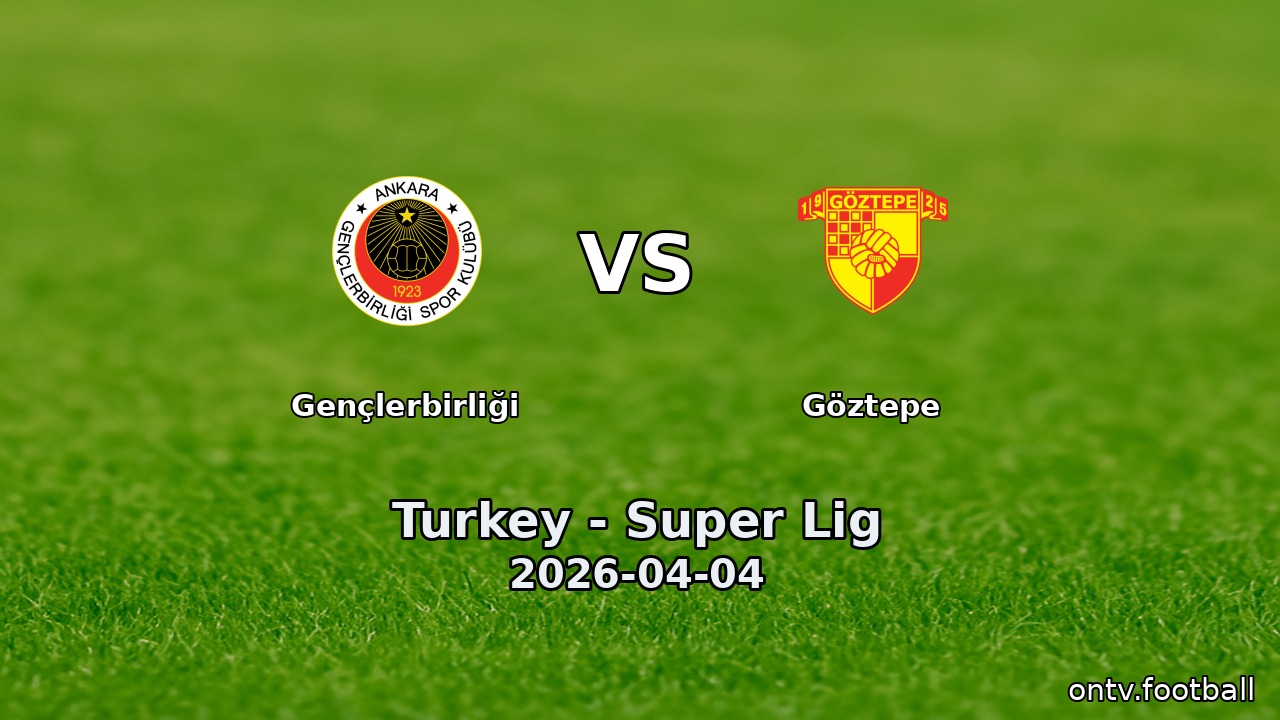 Gençlerbirliği vs Göztepe