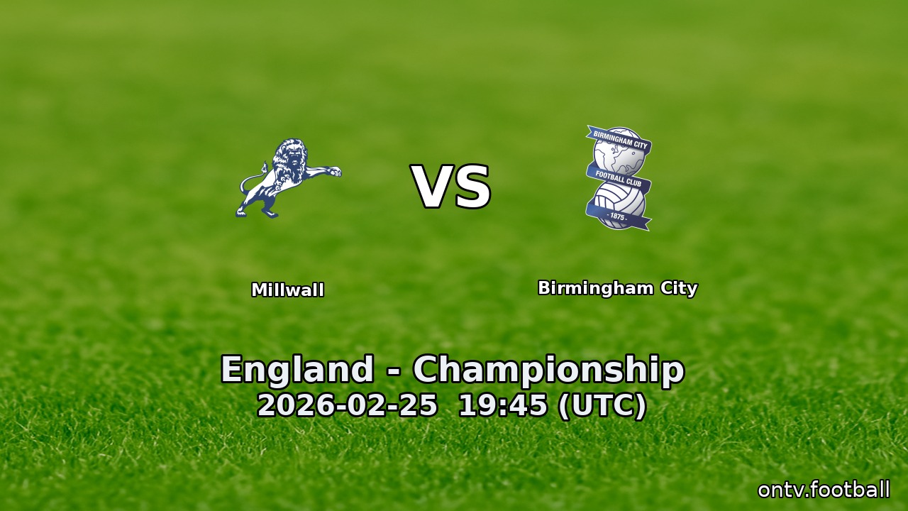 Millwall vs Birmingham City