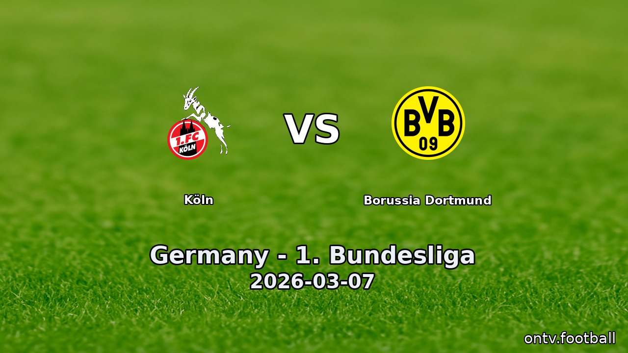 Köln vs Borussia Dortmund