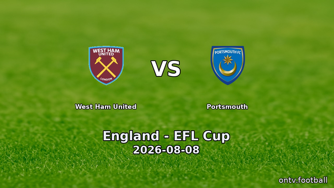 West Ham United vs Portsmouth