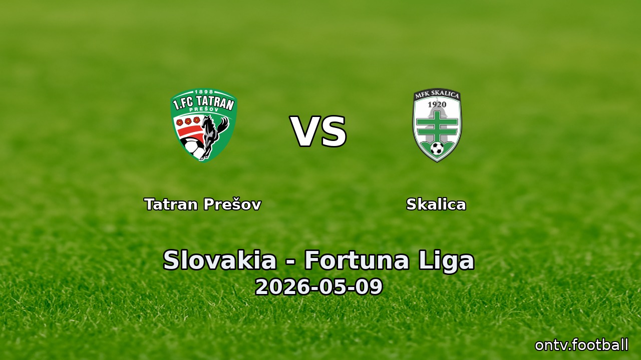 Tatran Prešov vs Skalica