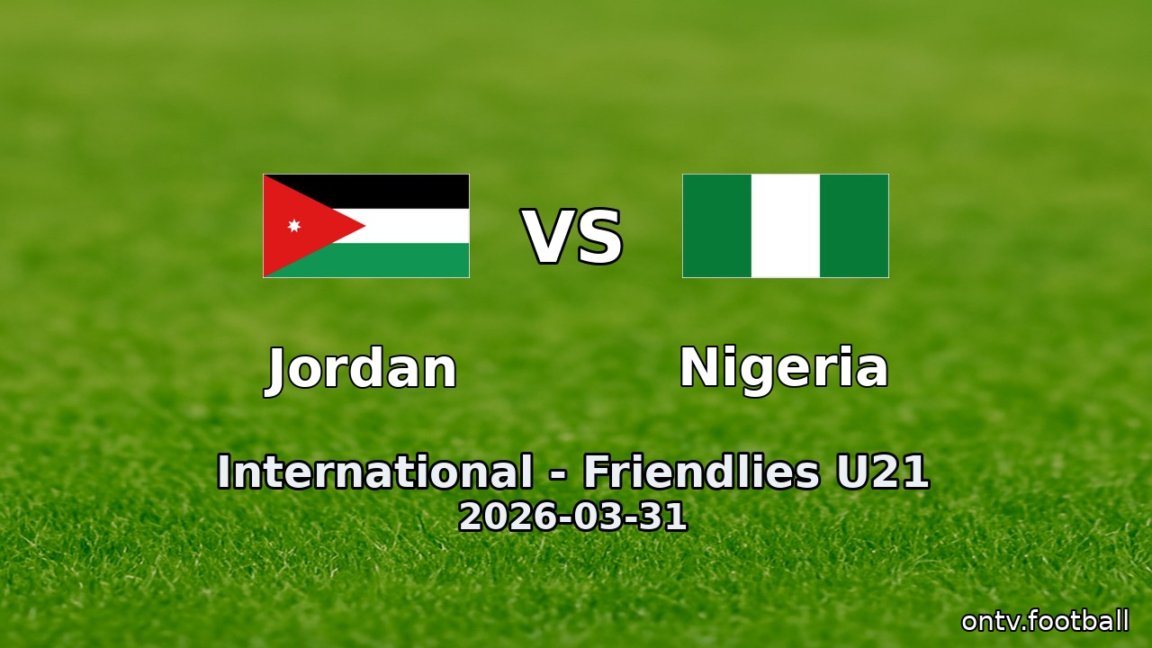 Jordan vs Nigeria