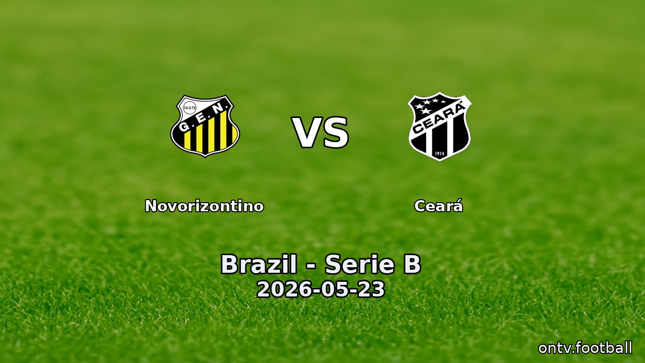 Novorizontino vs Ceará
