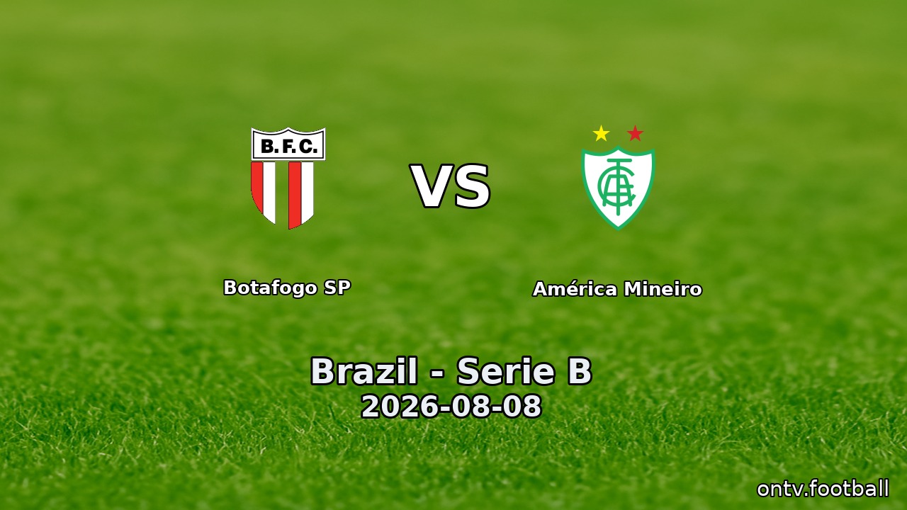 Botafogo SP vs América Mineiro