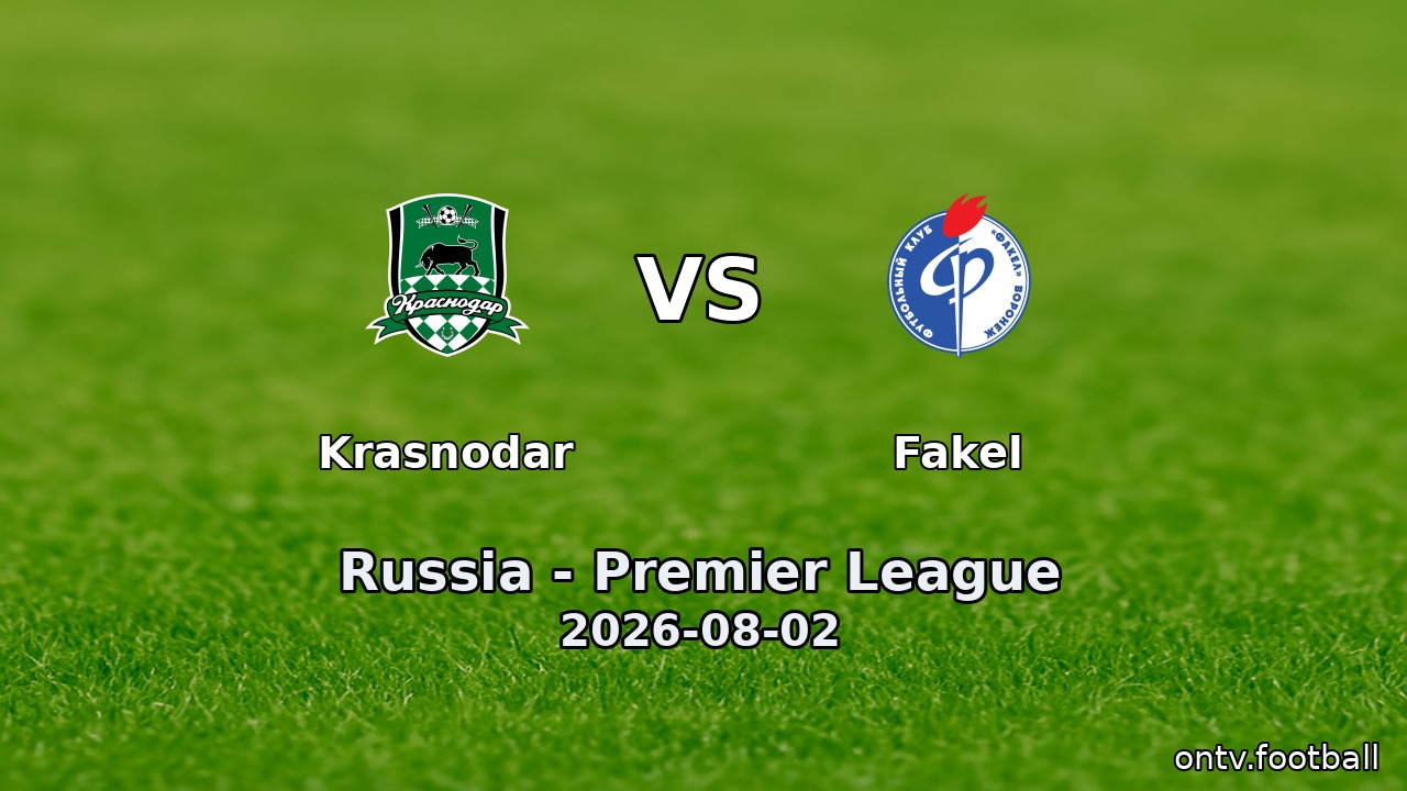 Krasnodar vs Fakel
