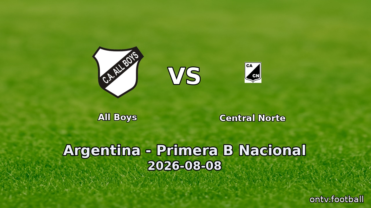 All Boys vs Central Norte