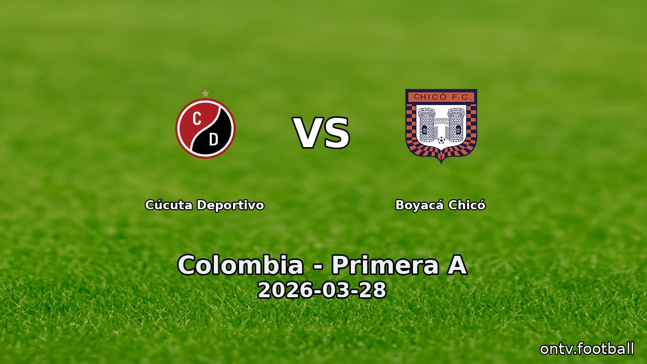 Cúcuta Deportivo vs Boyacá Chicó