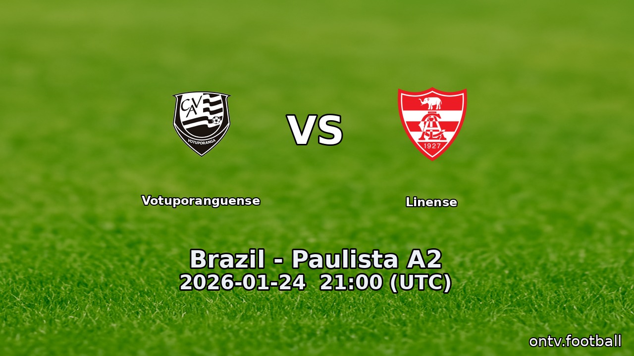 Votuporanguense vs Linense