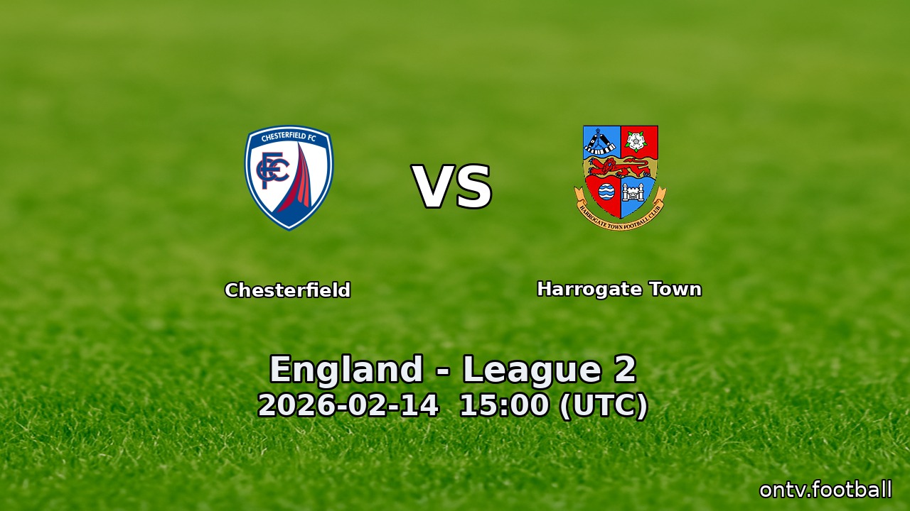 Chesterfield vs Harrogate Town