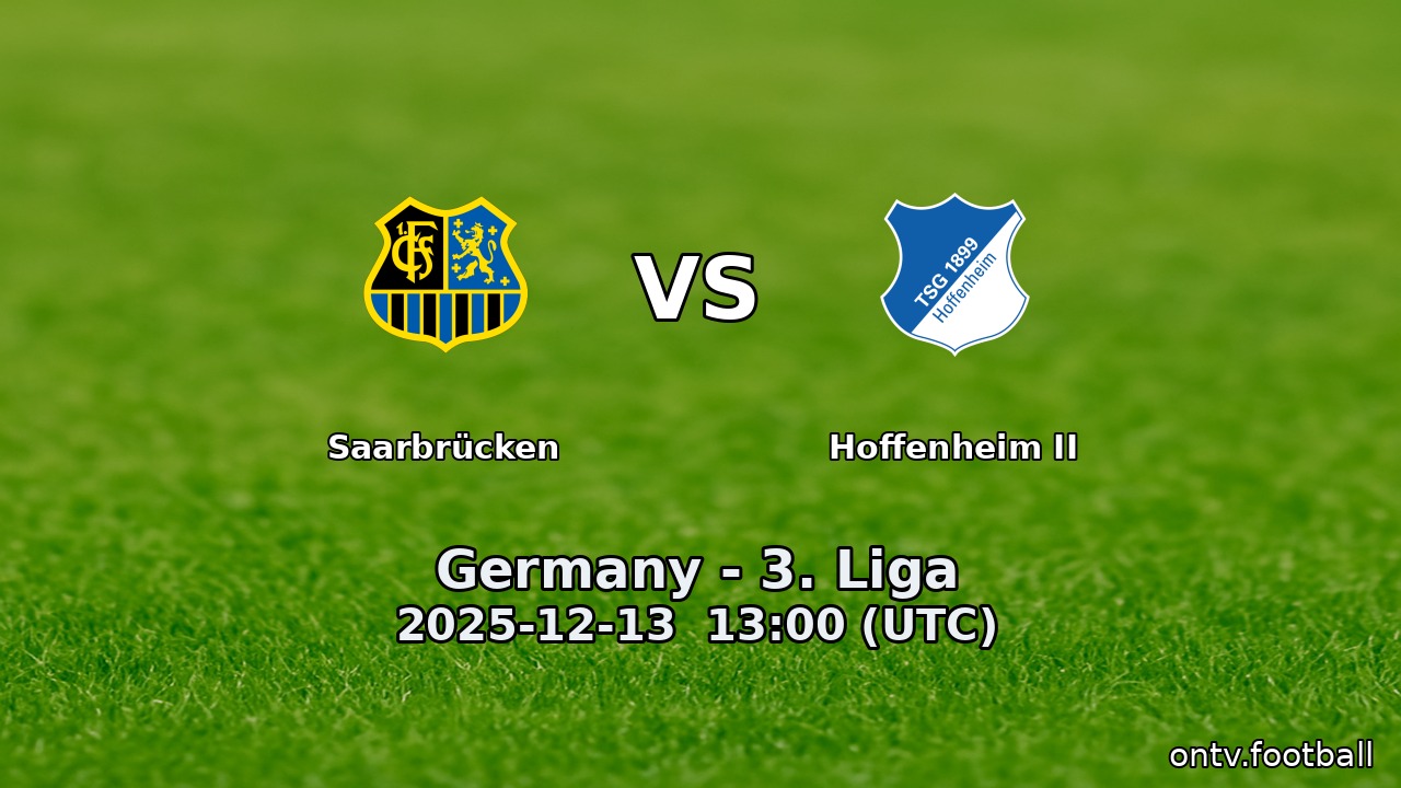 Saarbrücken vs Hoffenheim II