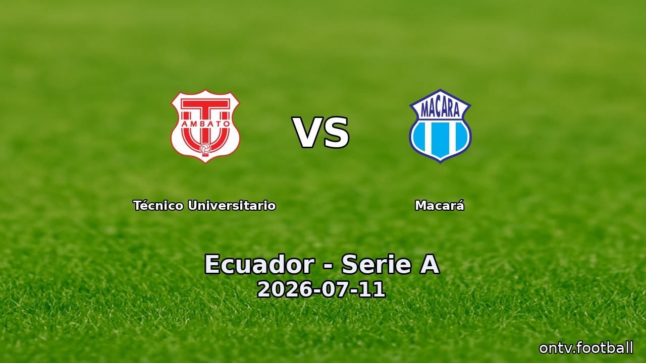 Técnico Universitario vs Macará