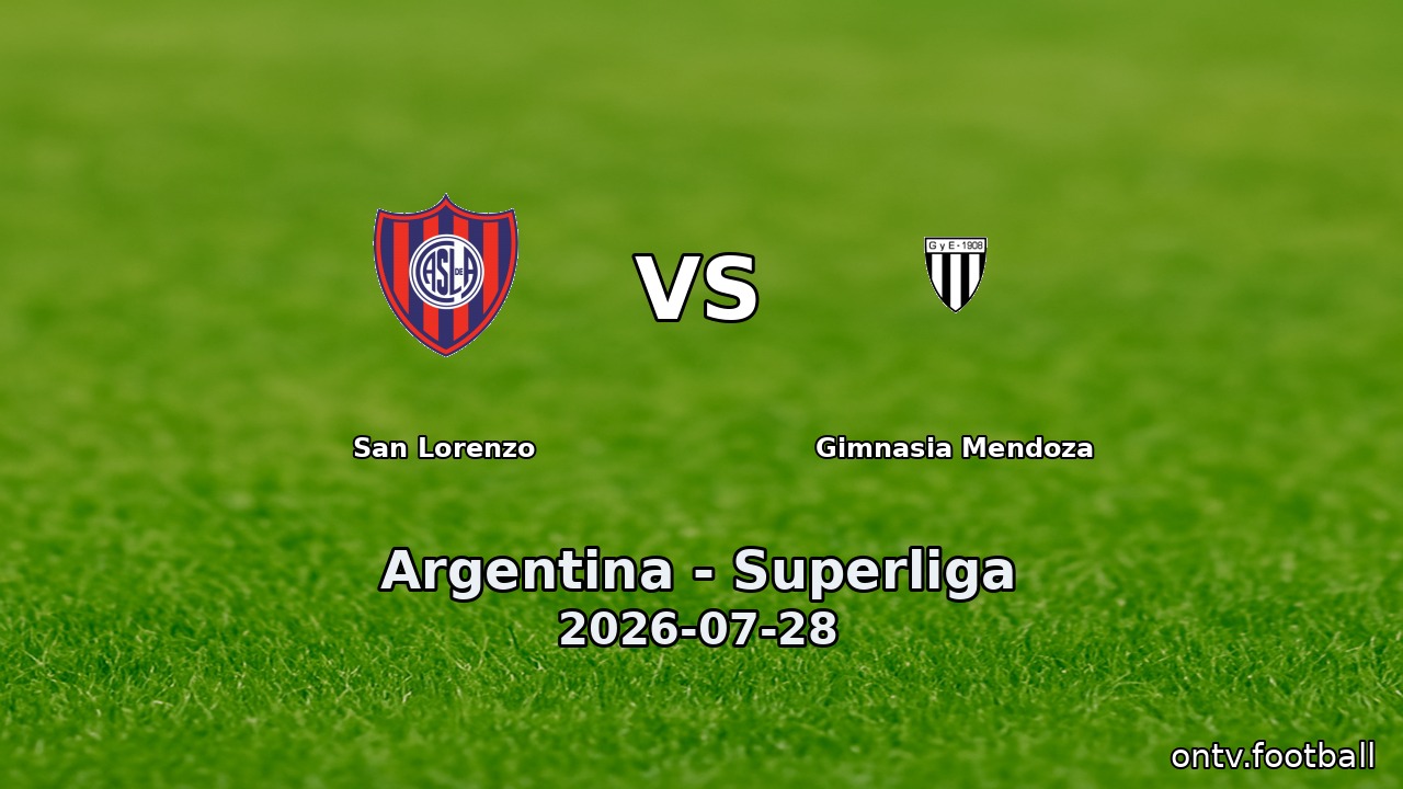 San Lorenzo vs Gimnasia Mendoza