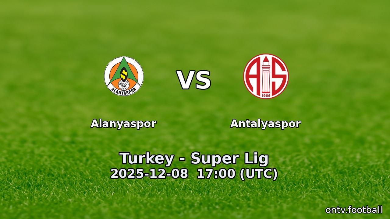 Alanyaspor vs Antalyaspor