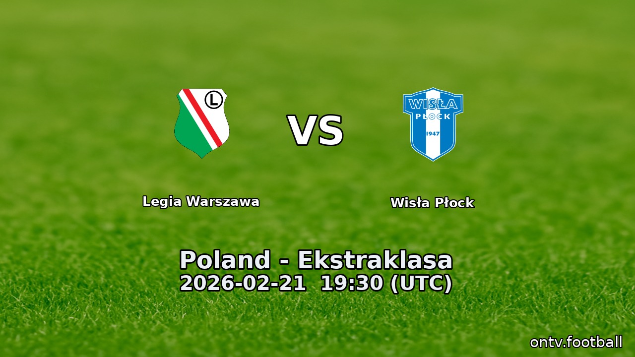 Legia Warszawa vs Wisła Płock