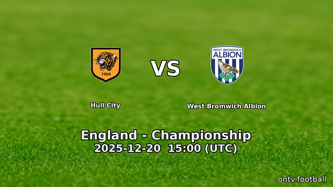Hull City vs West Bromwich Albion
