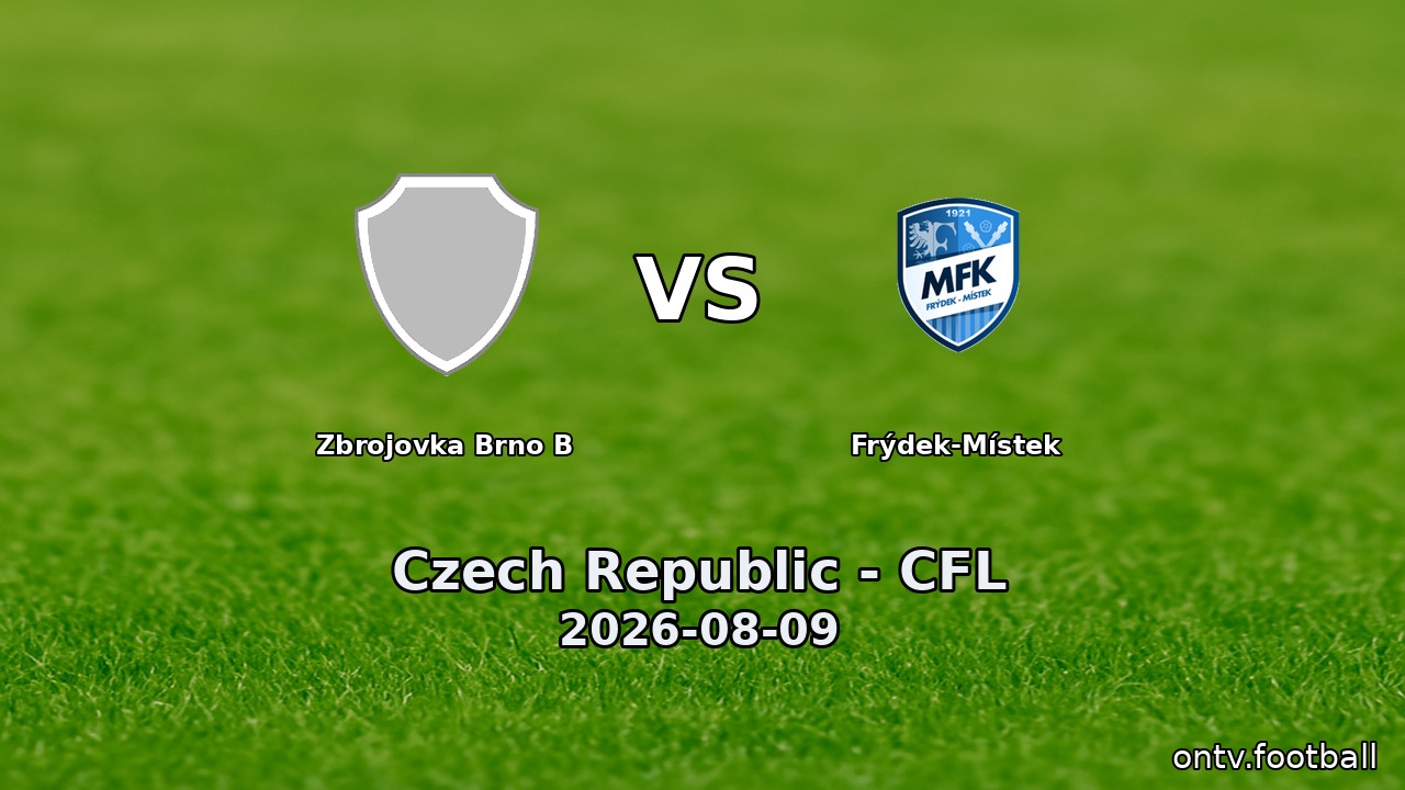 Zbrojovka Brno B vs Frýdek-Místek