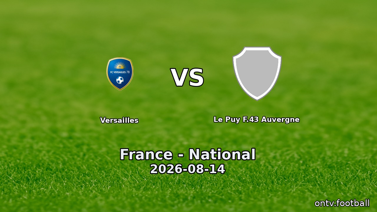 Versailles vs Le Puy F.43 Auvergne