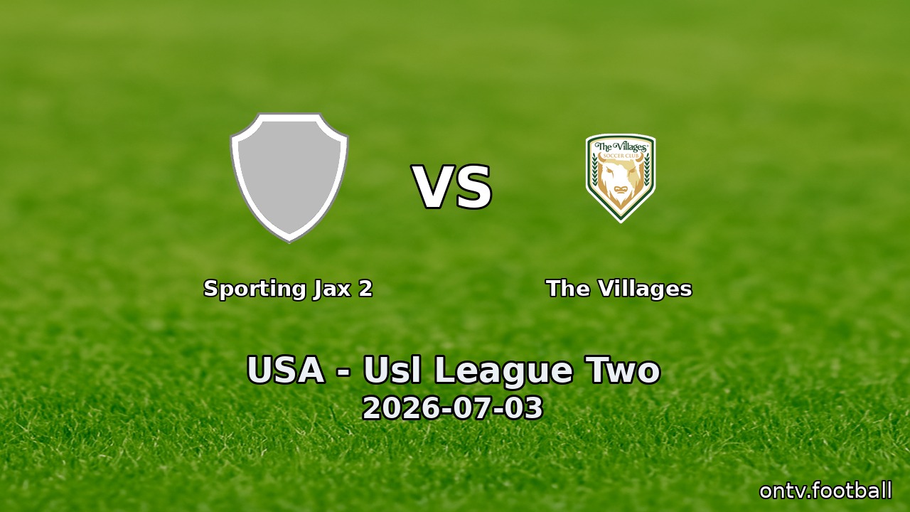 Sporting Jax 2 vs The Villages