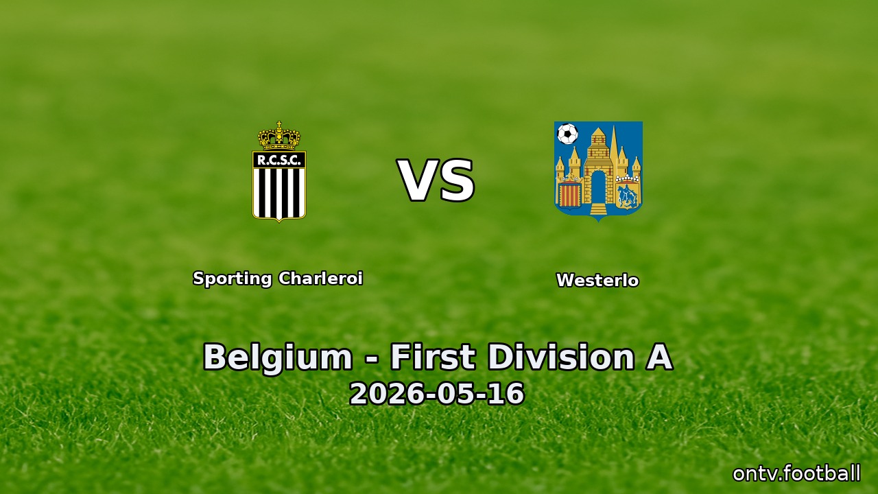 Sporting Charleroi vs Westerlo