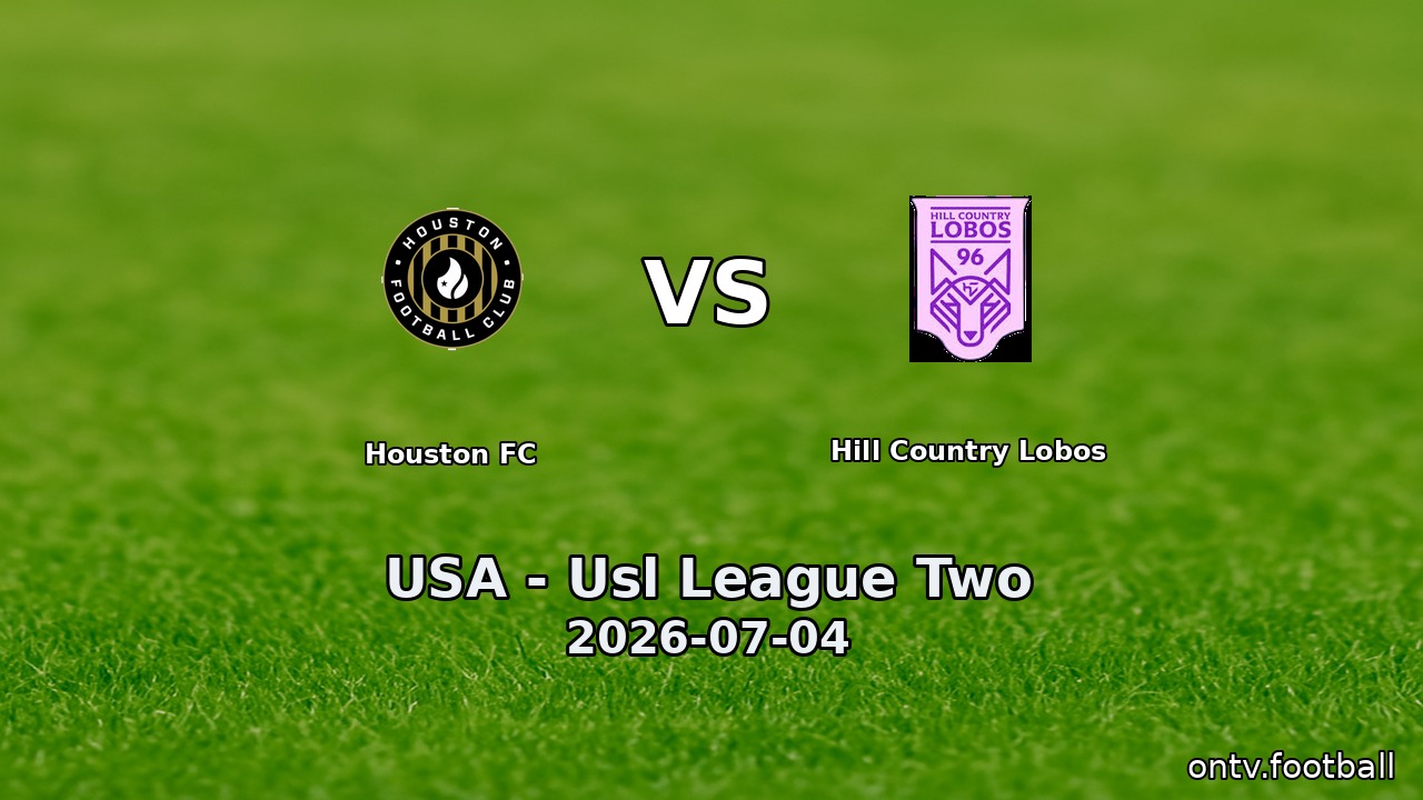 Houston FC vs Hill Country Lobos