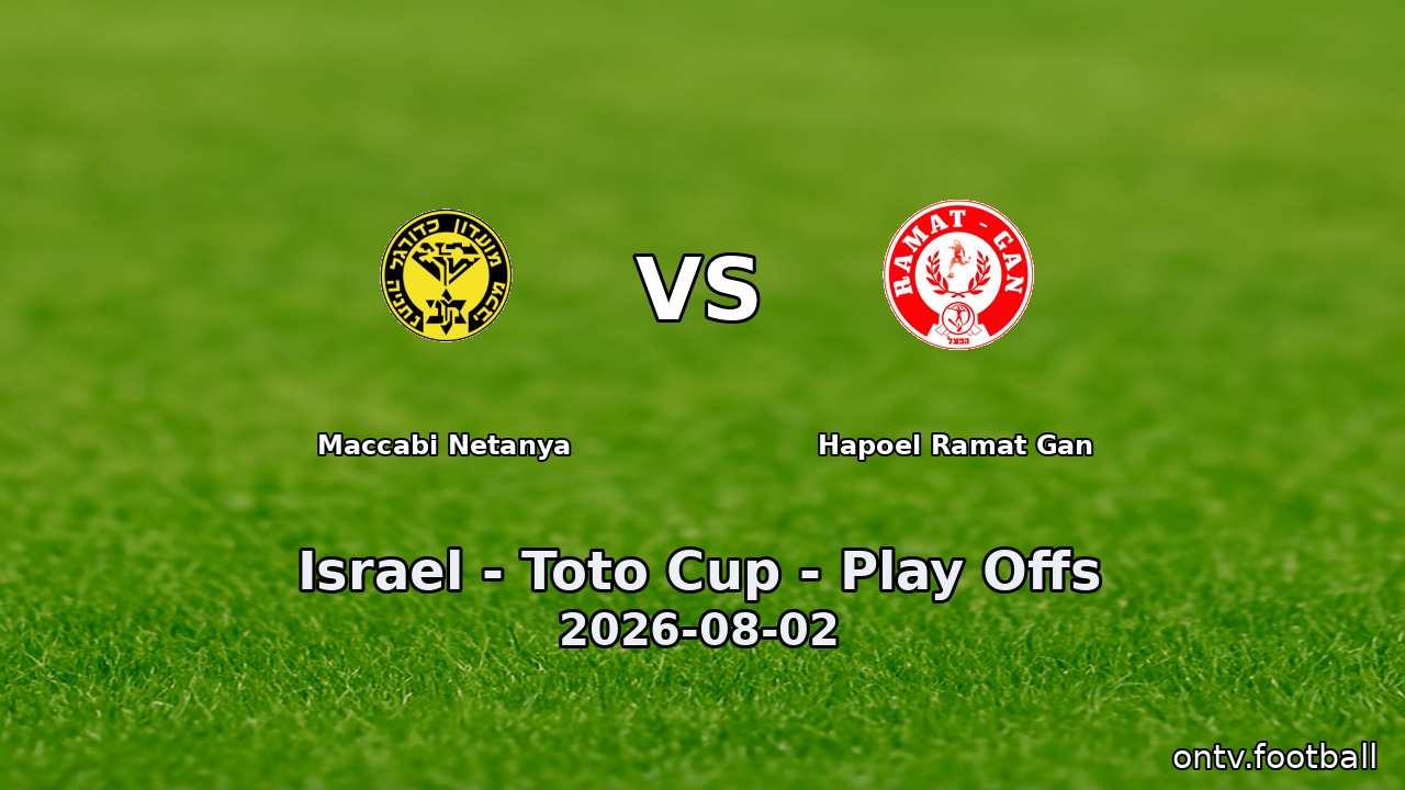 Maccabi Netanya vs Hapoel Ramat Gan