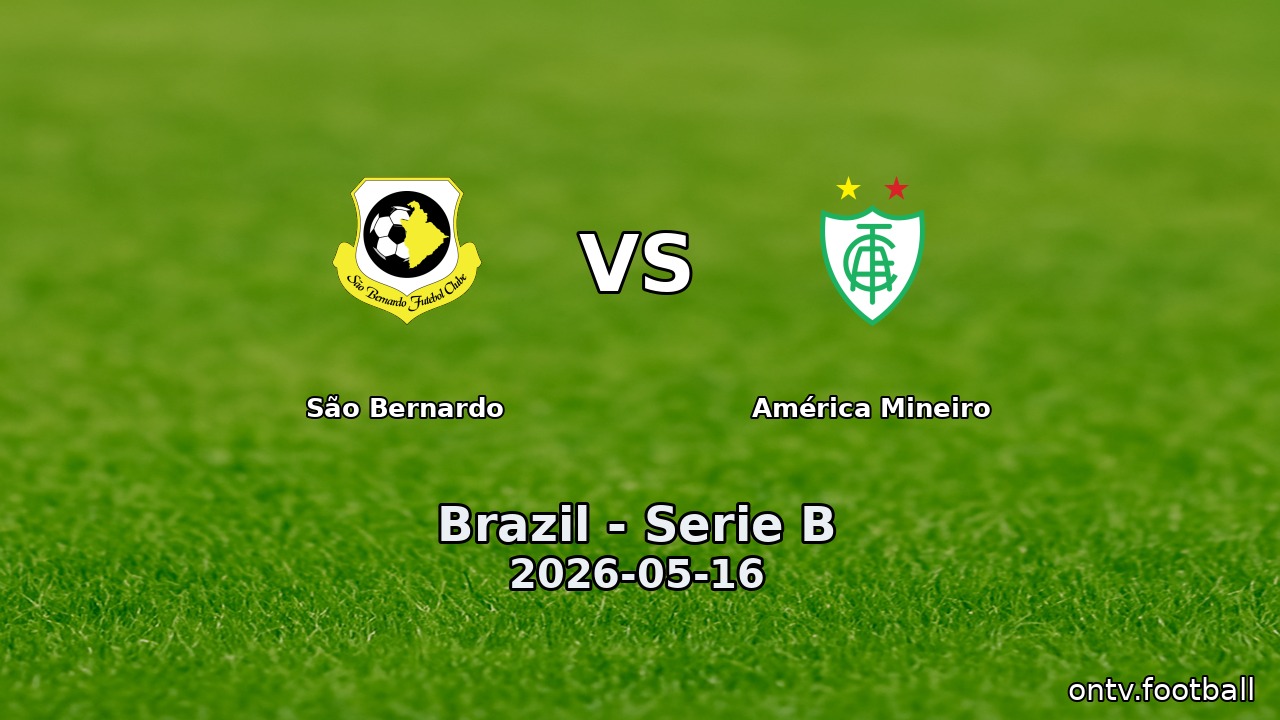 São Bernardo vs América Mineiro