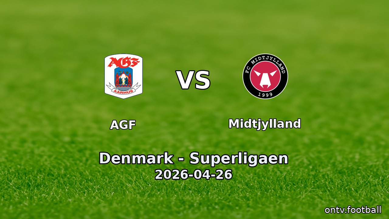 AGF vs Midtjylland